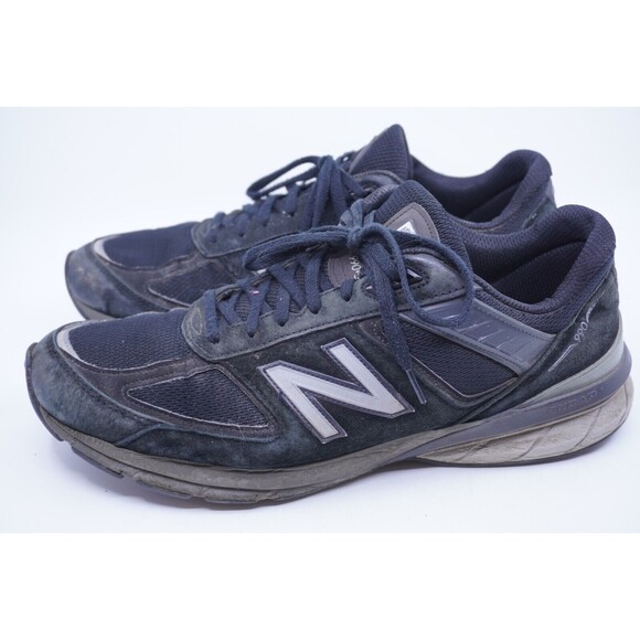 New Balance 990v5 Size 12.5 2E EE Made in USA Black White Logo Running Walking - Picture 3 of 8